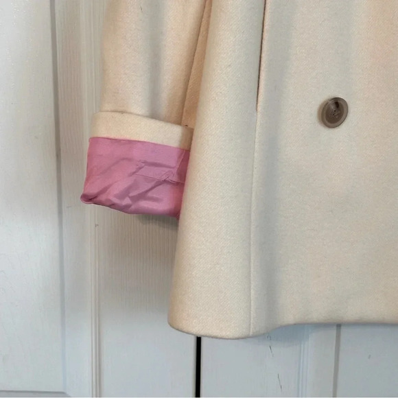 J. Crew Wool Pea Coat Ivory XS - Picture 11 of 12